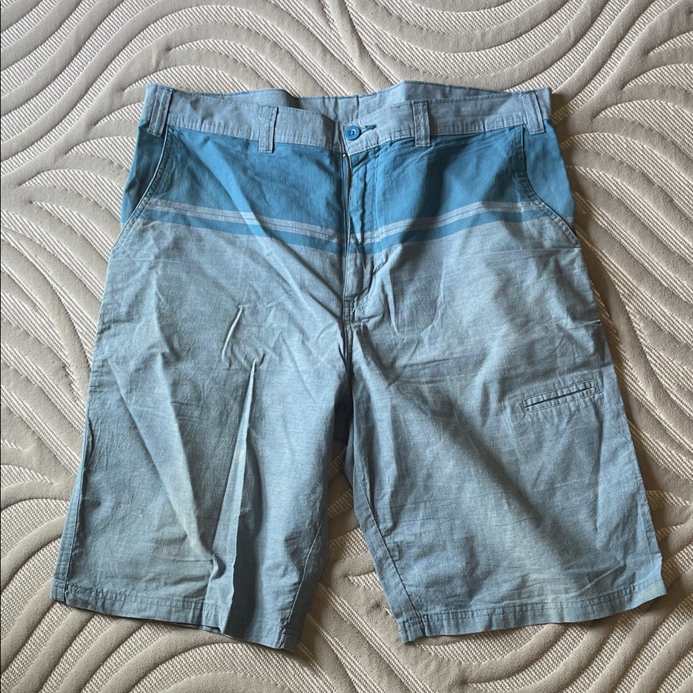 Burnside Light Blue Cargo Shorts